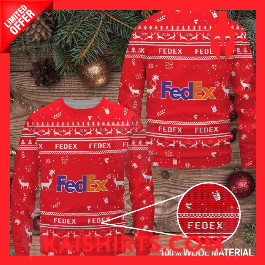 Fedex Ugly Christmas Sweater's Product Pictures - Kaishirts.com