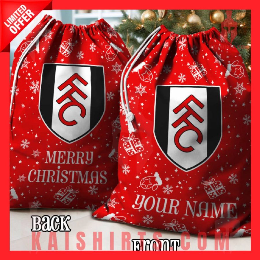 Fulham EPL Personalized Christmas Backpack Sack's Product Pictures - Kaishirts.com