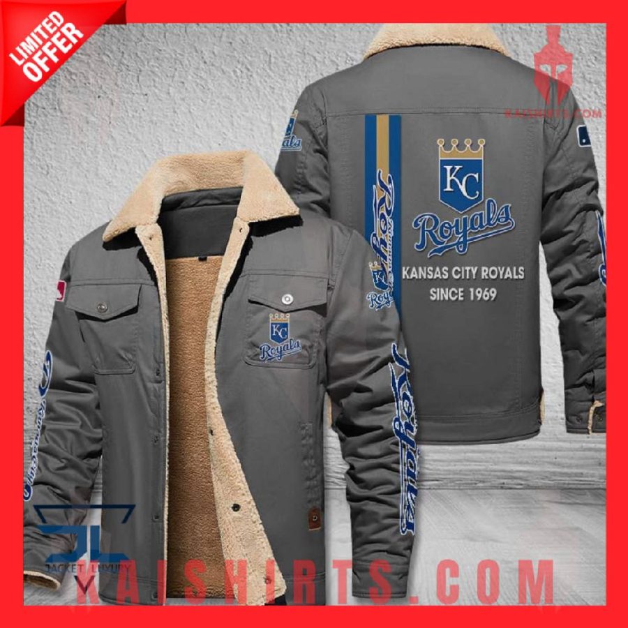 Kansas City Royals MLB Shearling Jacket's Product Pictures - Kaishirts.com