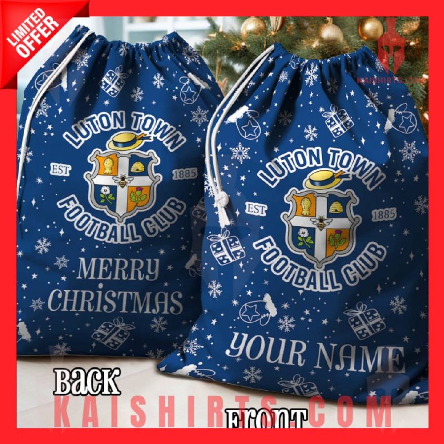 Luton Town EPL Personalized Christmas Backpack Sack's Product Pictures - Kaishirts.com