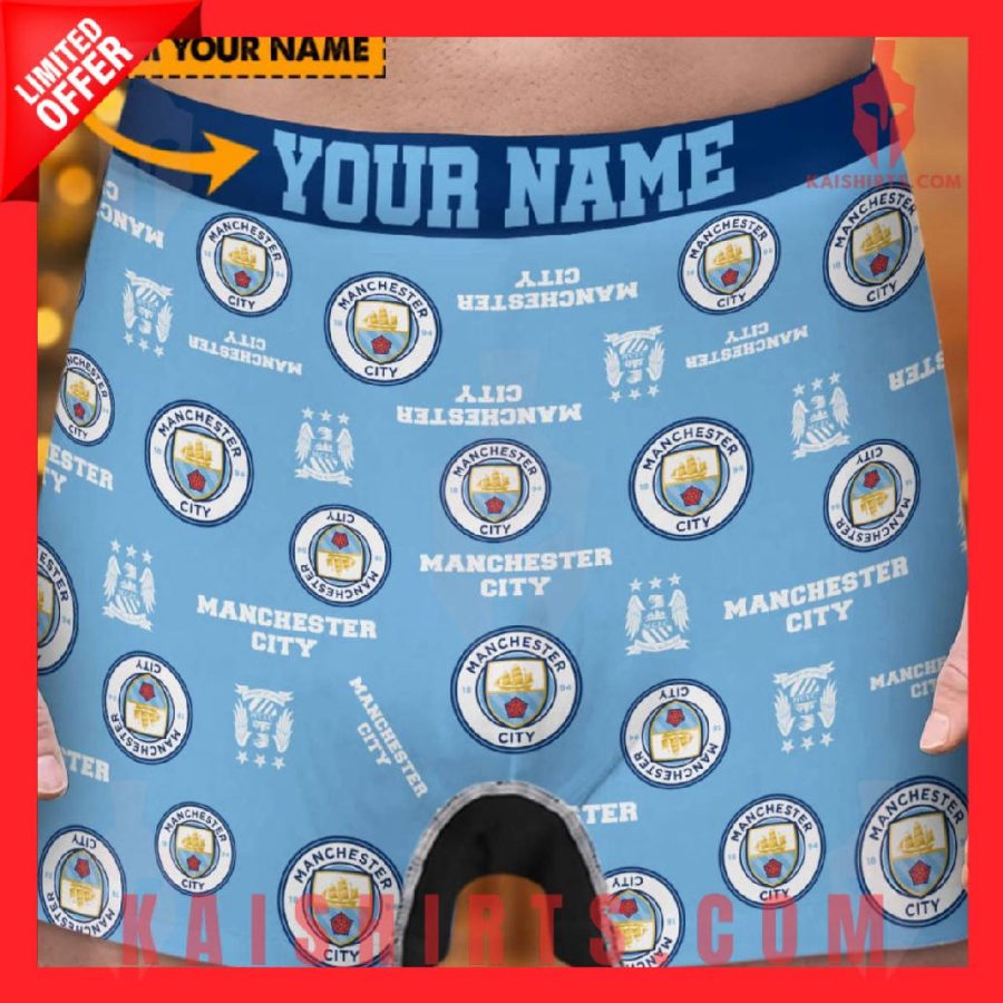 Manchester City EPL New Personalized Boxers Shorts's Product Pictures - Kaishirts.com