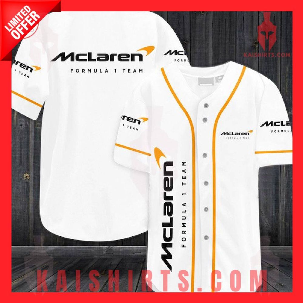 McLaren Formula 1 Team Racing Baseball Jersey's Product Pictures - Kaishirts.com