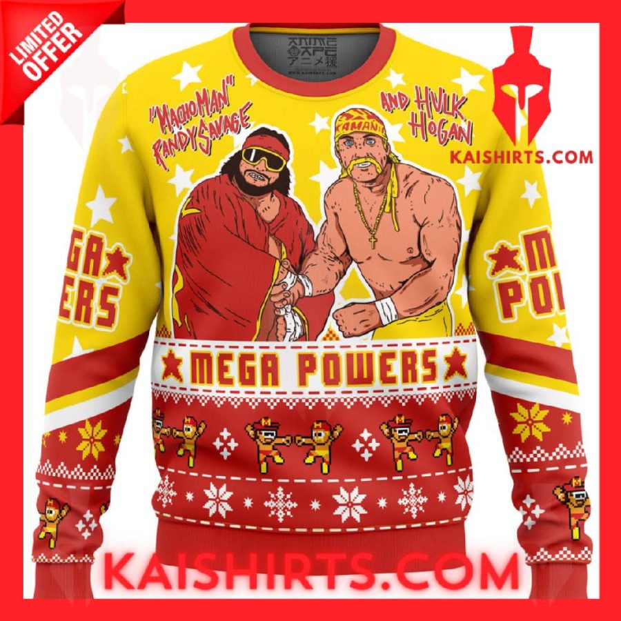 Mega Powers Macho Man And Hulk Hogan Ugly Christmas Sweater's Product Pictures - Kaishirts.com