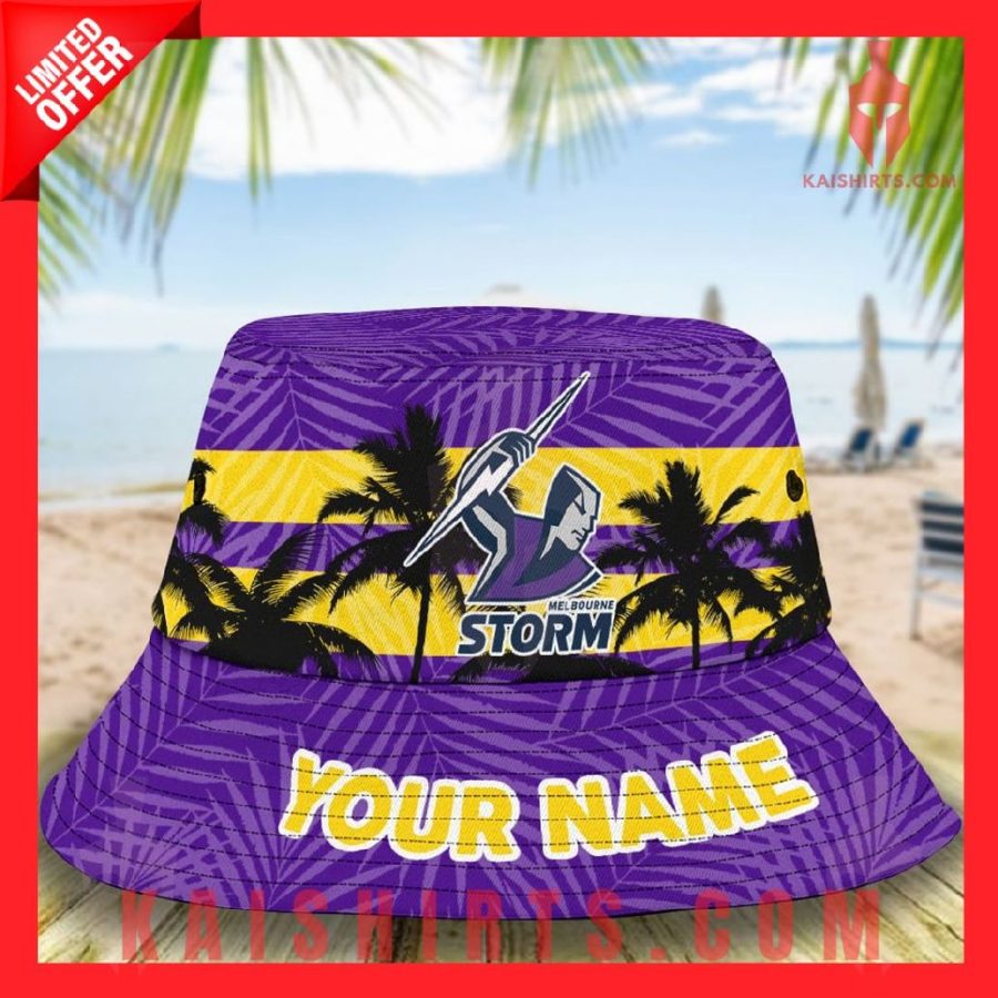 Melbourne Storm Personalized NRL Bucket Hat's Product Pictures - Kaishirts.com