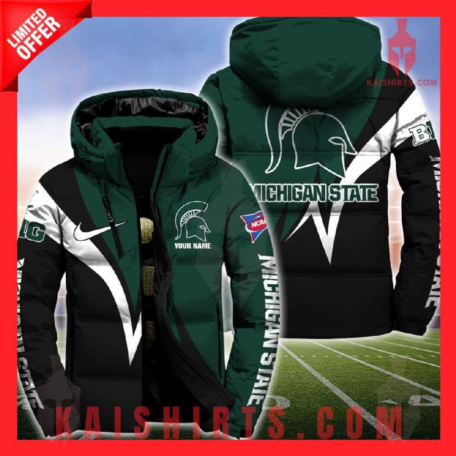 Michigan State Personalized Puffer Jacket Set's Product Pictures - Kaishirts.com