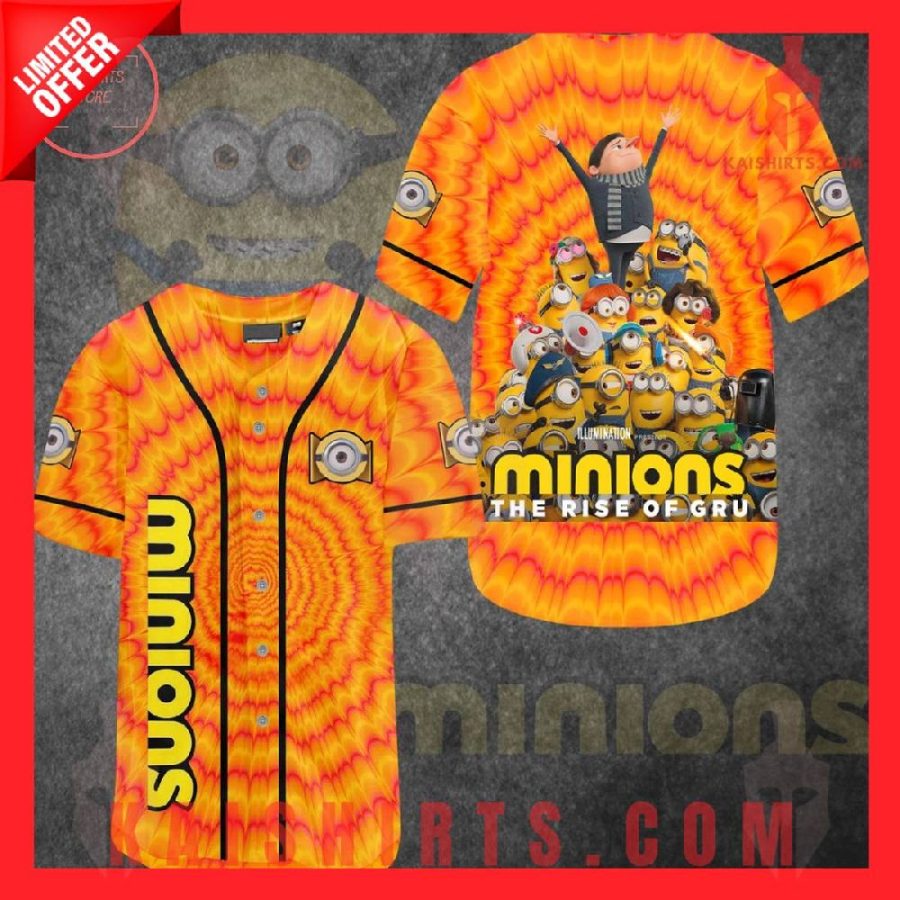 Minions The Rise Of Gru Baseball Jersey's Product Pictures - Kaishirts.com