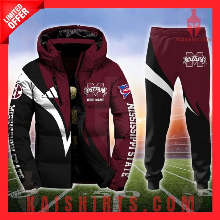 Mississippi State Bulldogs Personalized Puffer Jacket Set's Product Pictures - Kaishirts.com
