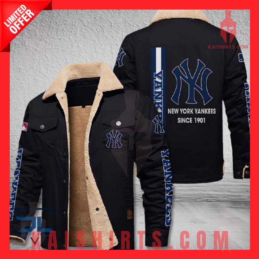 New York Yankees MLB Shearling Jacket's Product Pictures - Kaishirts.com