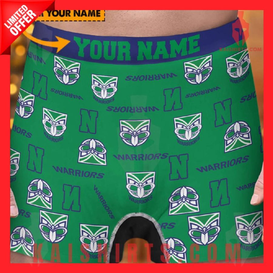 New Zealand Warriors NRL New Personalized Boxers Shorts's Product Pictures - Kaishirts.com