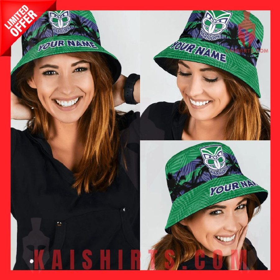 New Zealand Warriors Personalized NRL Bucket Hat's Product Pictures - Kaishirts.com
