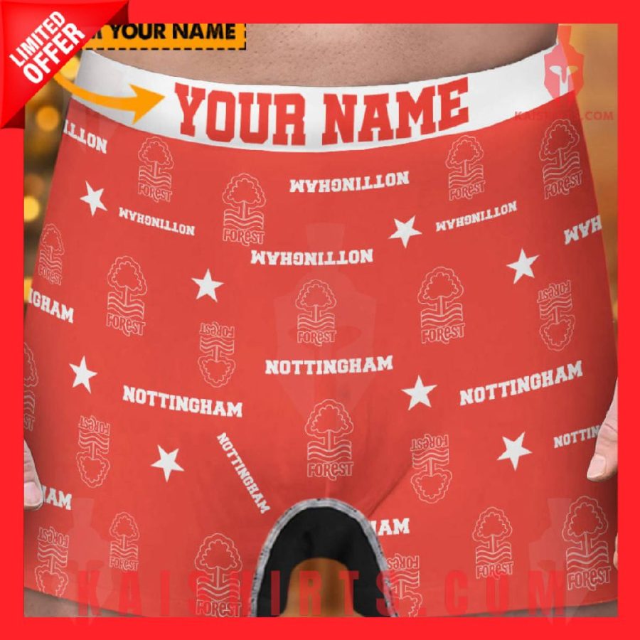 Nottingham Forest EPL New Personalized Boxers Shorts's Product Pictures - Kaishirts.com