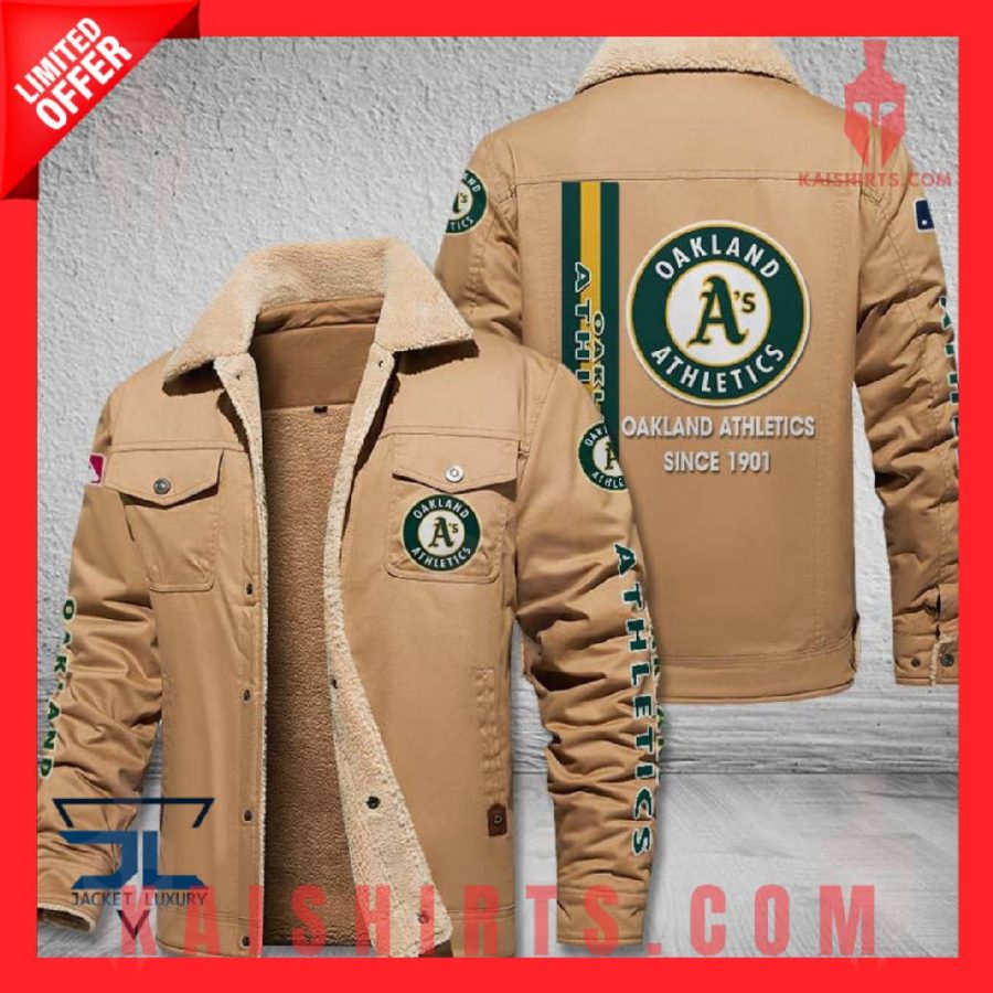 Oakland Athletics MLB Shearling Jacket's Product Pictures - Kaishirts.com