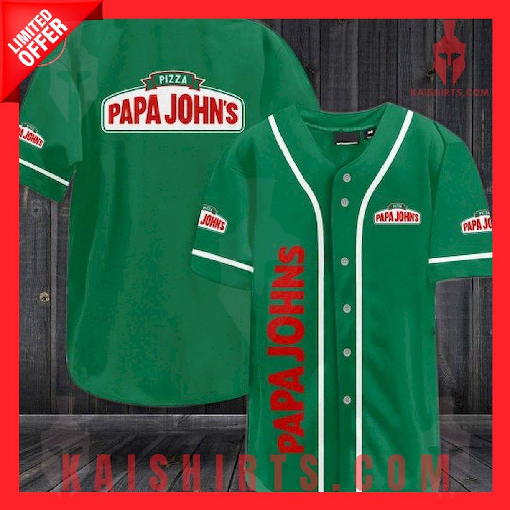 Papa John's Pizza Baseball Jersey's Product Pictures - Kaishirts.com