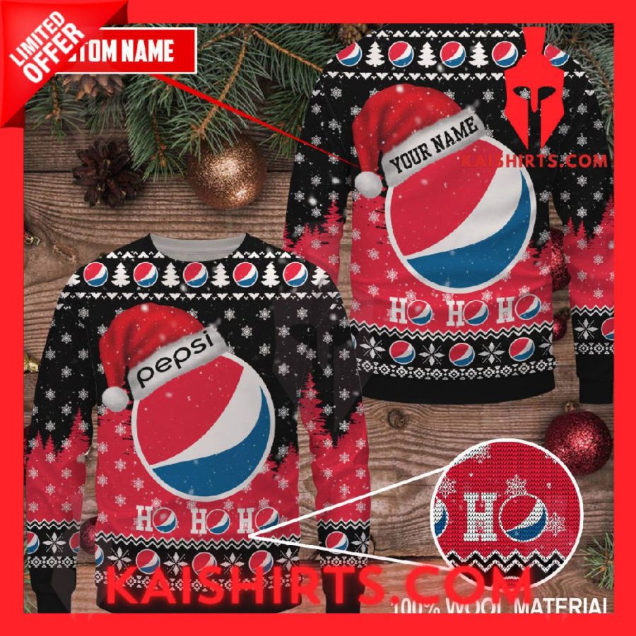 Pepsi Christmas Ugly Christmas Sweater's Product Pictures - Kaishirts.com