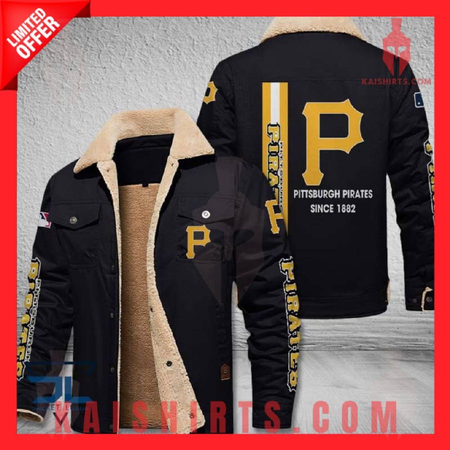 Pittsburgh Pirates MLB Shearling Jacket's Product Pictures - Kaishirts.com