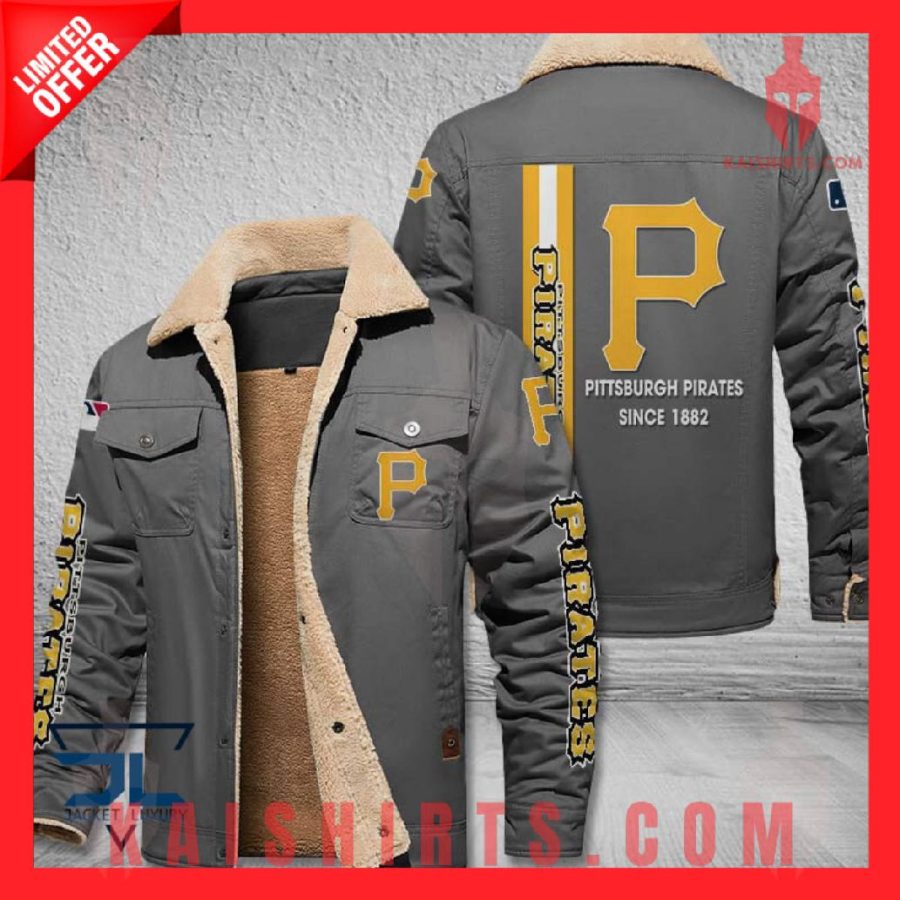 Pittsburgh Pirates MLB Shearling Jacket's Product Pictures - Kaishirts.com
