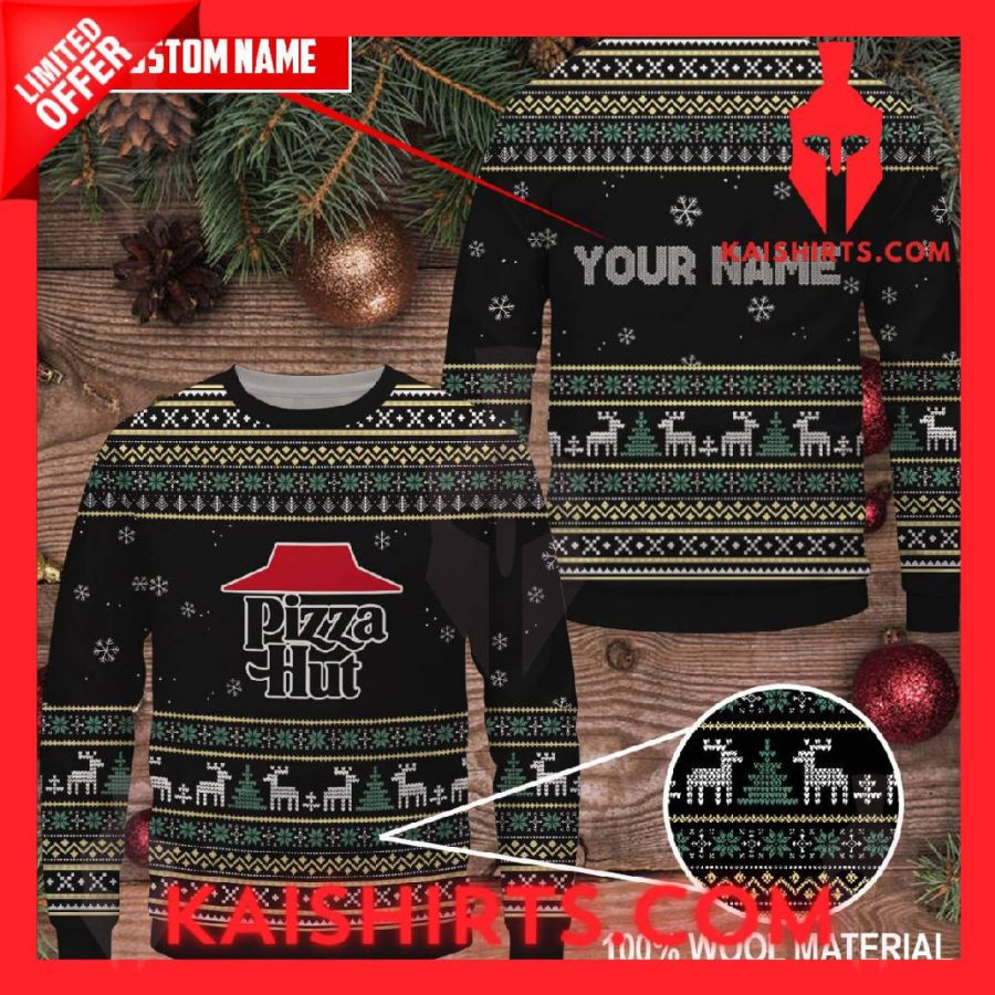 Pizza HutUgly Christmas Sweater's Product Pictures - Kaishirts.com