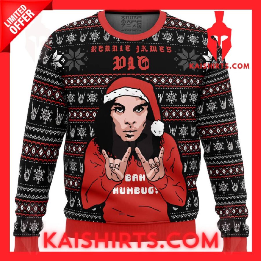 Ronnie James Dio Ugly Christmas Sweater's Product Pictures - Kaishirts.com