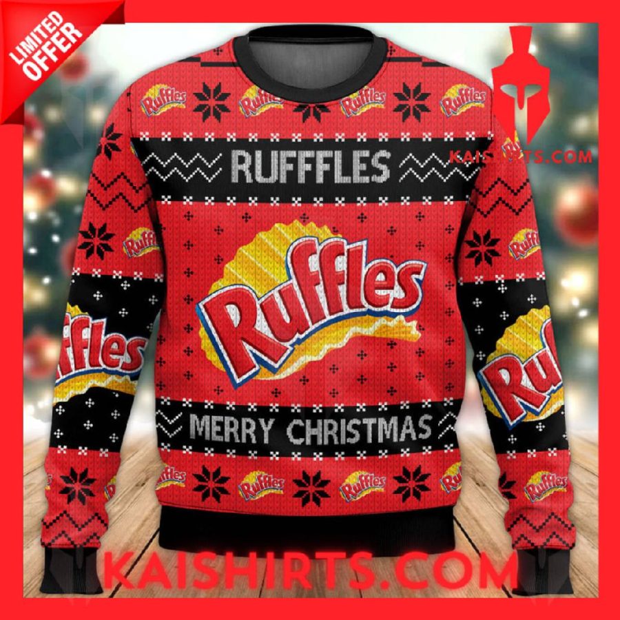 Rufffles Ugly Christmas Sweater's Product Pictures - Kaishirts.com