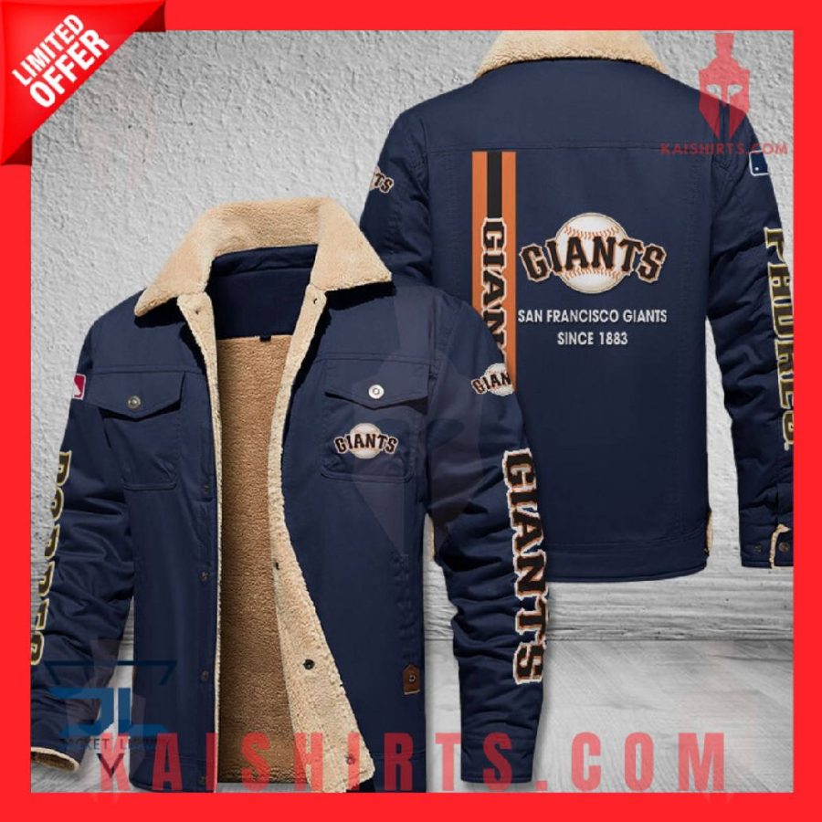 San Francisco Giants MLB Shearling Jacket's Product Pictures - Kaishirts.com