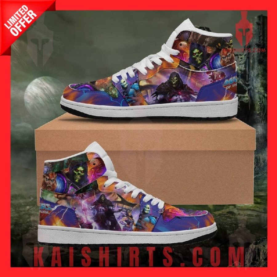 Skeletor Masters of the Universe Air Jordan 1 Hightop Shoes's Product Pictures - Kaishirts.com