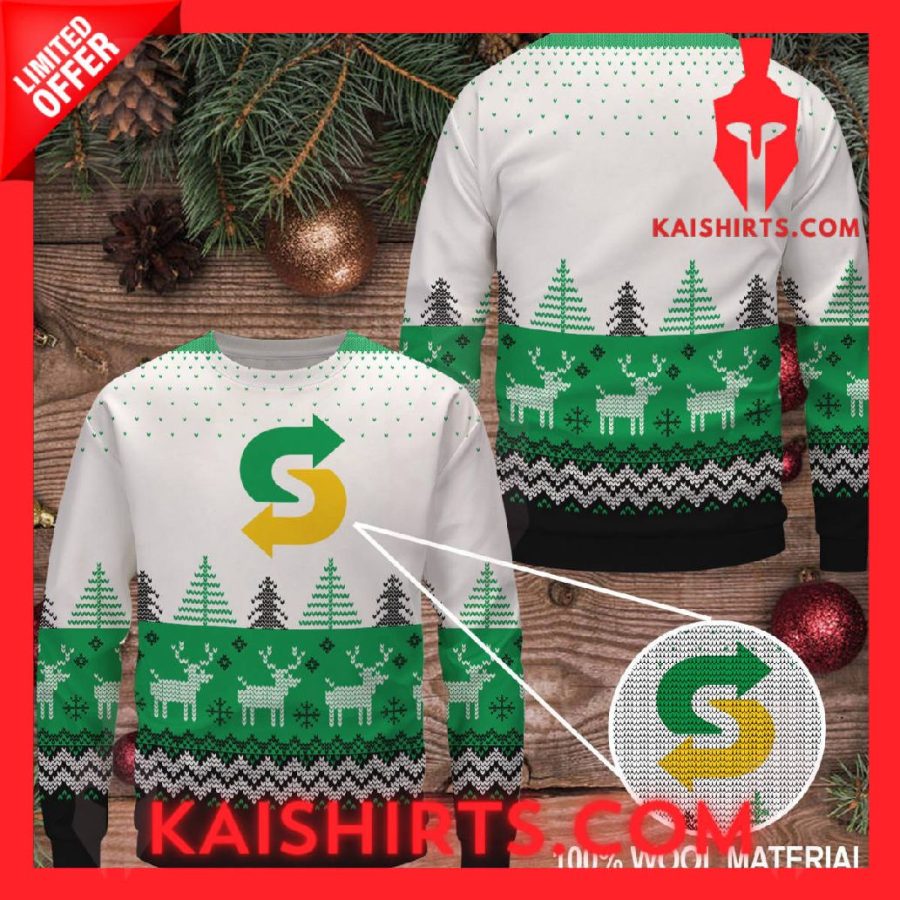 Subway Ugly Christmas Sweater's Product Pictures - Kaishirts.com