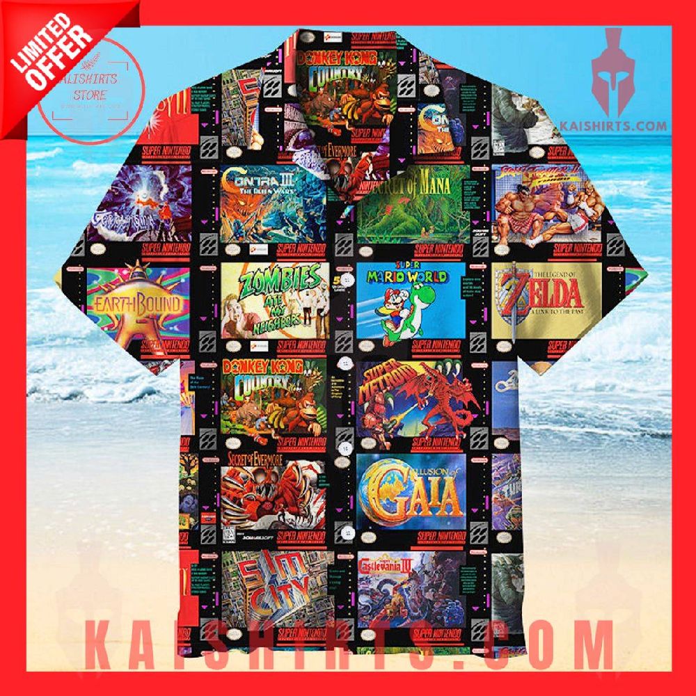 Super Nintendo Entertainment System Hawaiian Shirt's Product Pictures - Kaishirts.com