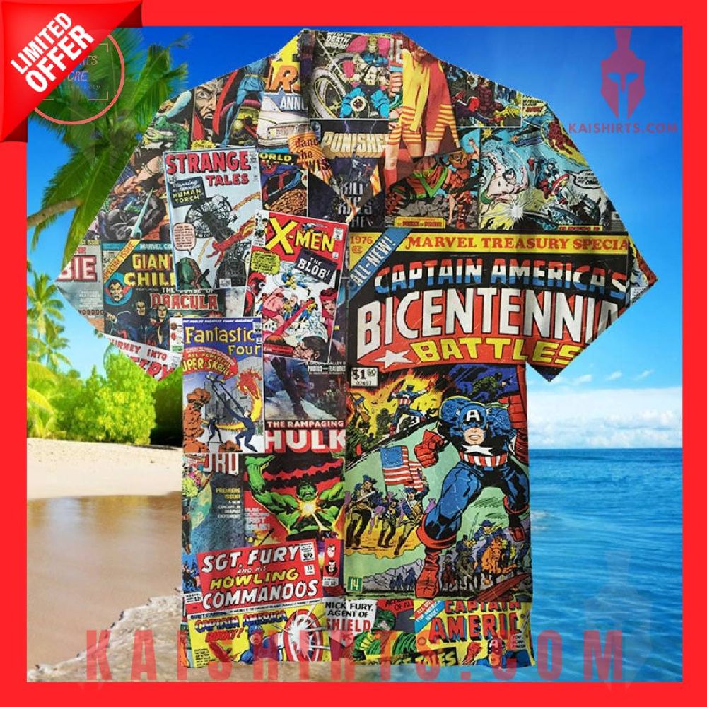 Superhero Comic book genre Hawaiian Shirt's Product Pictures - Kaishirts.com