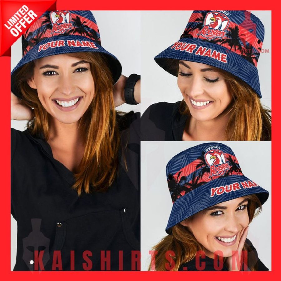 Sydney Roosters Personalized NRL Bucket Hat's Product Pictures - Kaishirts.com