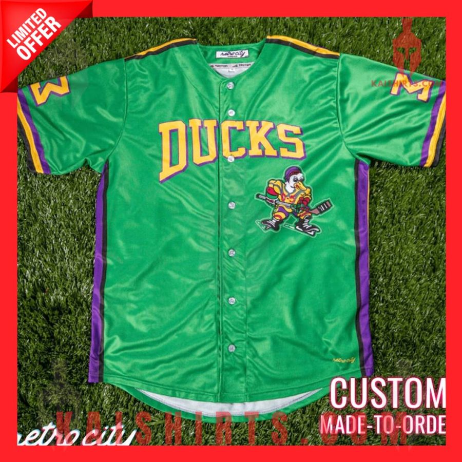 The Mighty Ducks Baseball Jersey's Product Pictures - Kaishirts.com
