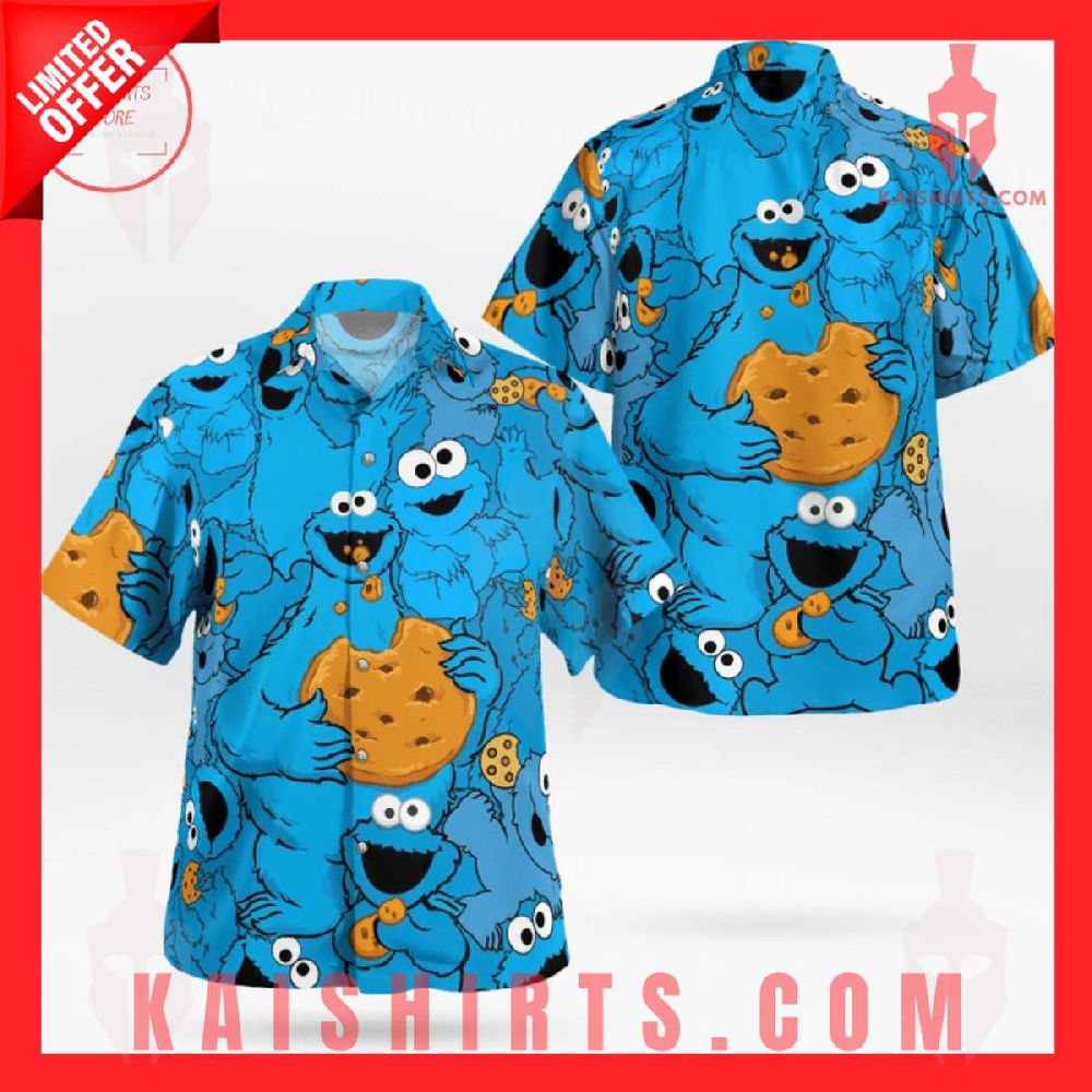 The Muppet Cookie Monster Hawaiian Shirt's Product Pictures - Kaishirts.com