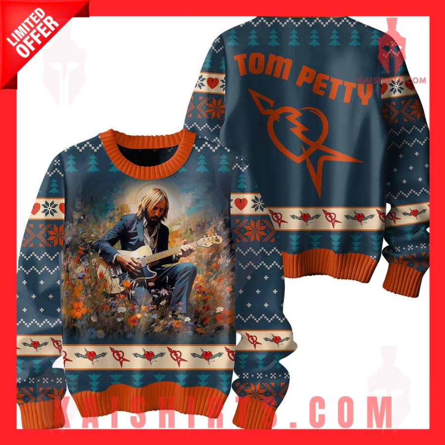 Tom Petty Christmas Sweater's Product Pictures - Kaishirts.com