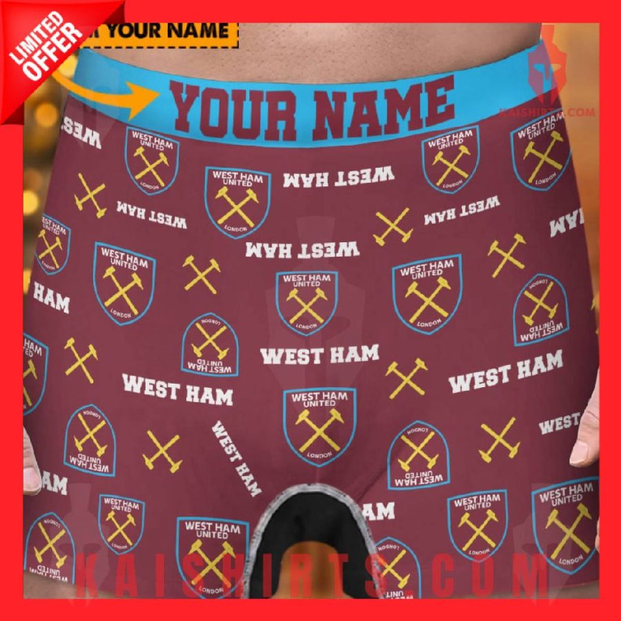 West Ham United EPL New Personalized Boxers Shorts's Product Pictures - Kaishirts.com