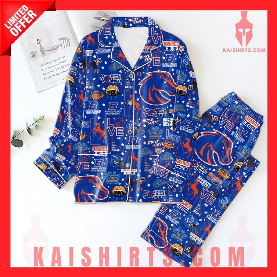 Boise State University Pajamas Set's Product Pictures - Kaishirts.com