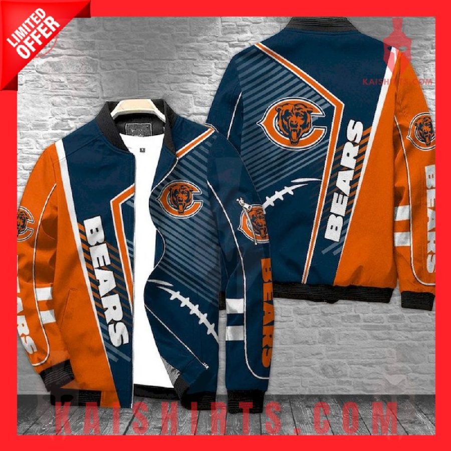 Chicago Bears Bomber Jacket's Product Pictures - Kaishirts.com