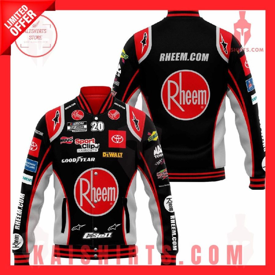 Christopher Bell Rheem Racing Baseball Jacket's Product Pictures - Kaishirts.com