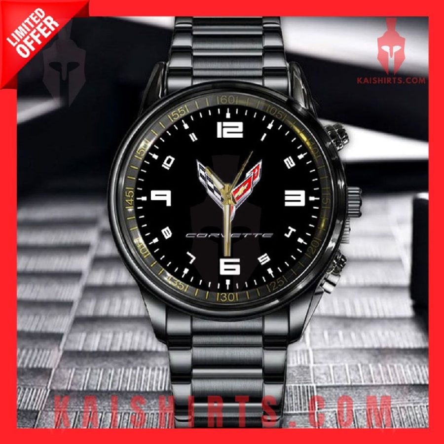 Corvette Black Hand Watch's Product Pictures - Kaishirts.com
