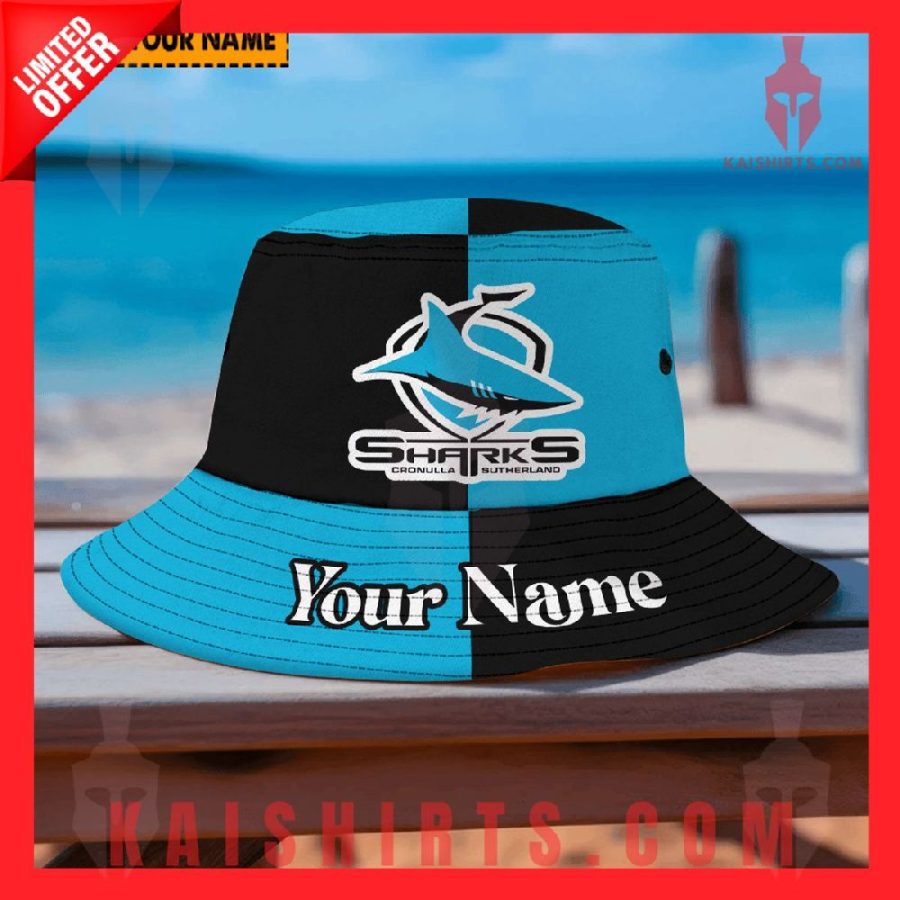 Cronulla Sutherland Sharks NRL Personalized Bucket Hat's Product Pictures - Kaishirts.com