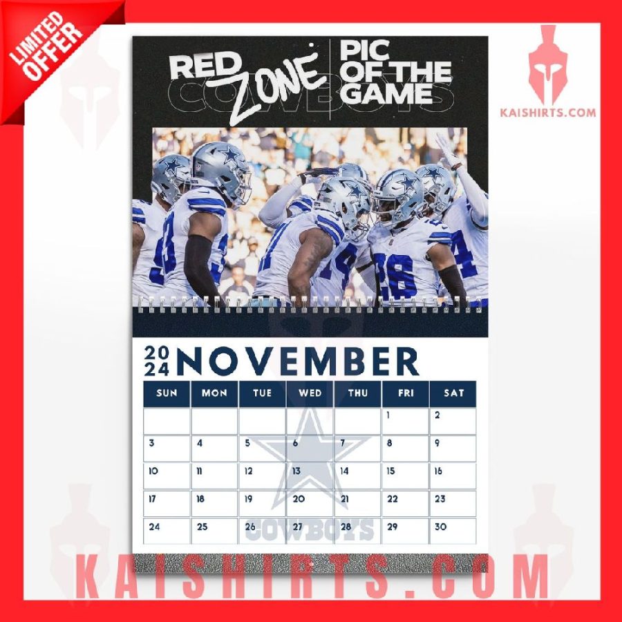 Dallas Cowboys 2024 Wall Hanging Calendar's Product Pictures - Kaishirts.com