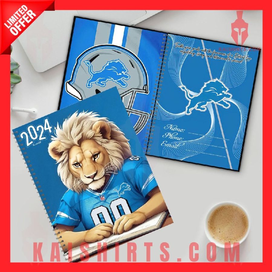 Detroi Lions 2024 Day Planner's Product Pictures - Kaishirts.com