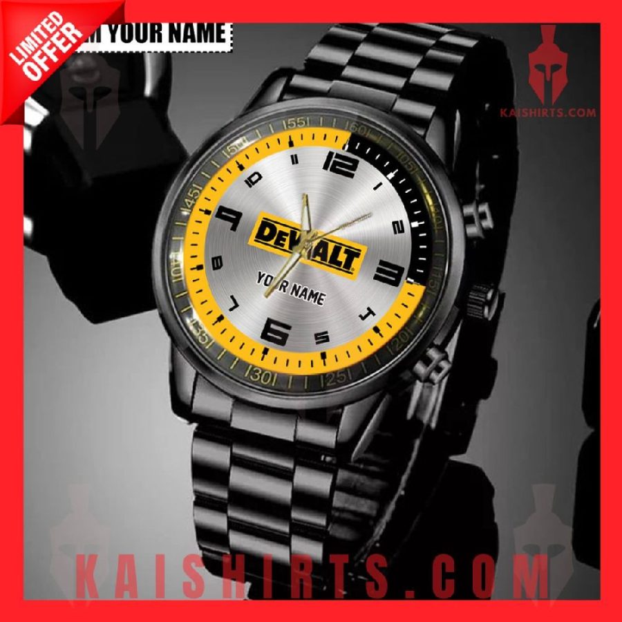 Dewalt Personalized Black Hand Watch's Product Pictures - Kaishirts.com