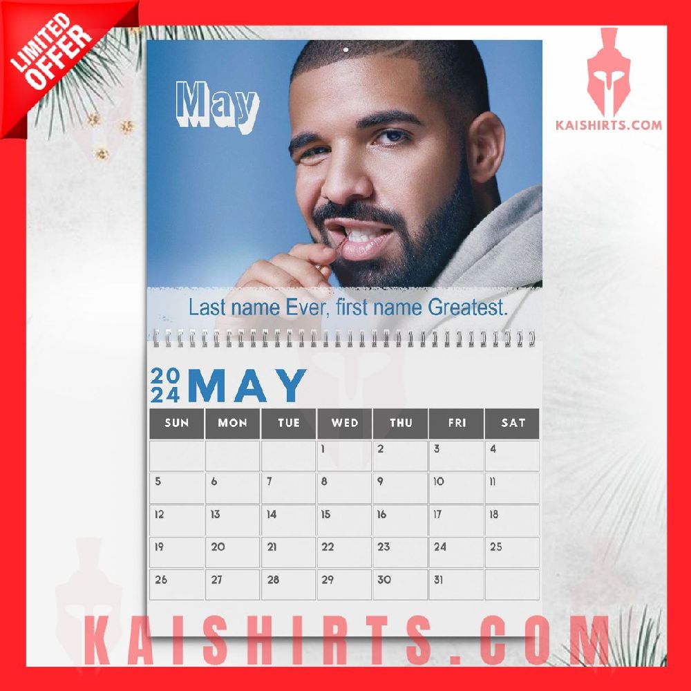 Drake 2024 Wall Hanging Calendar's Product Pictures - Kaishirts.com
