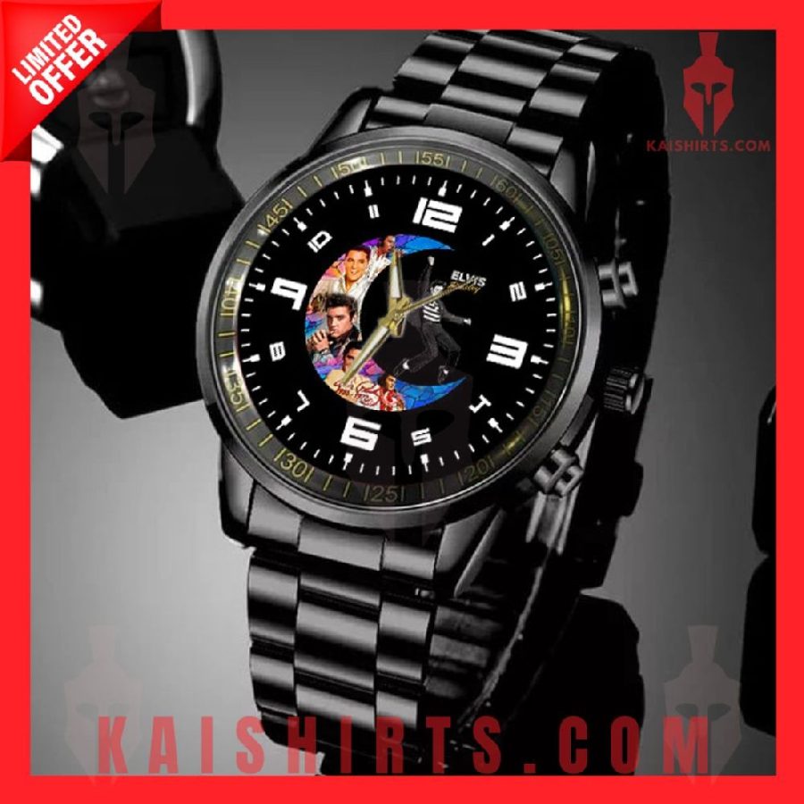 Elvis Presley Black Hand Watch's Product Pictures - Kaishirts.com