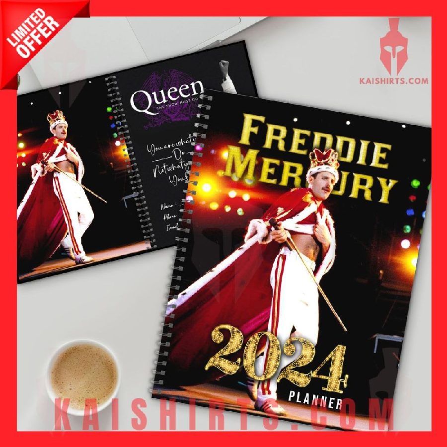 Freddie Mecury Queen 2024 Day Planner's Product Pictures - Kaishirts.com