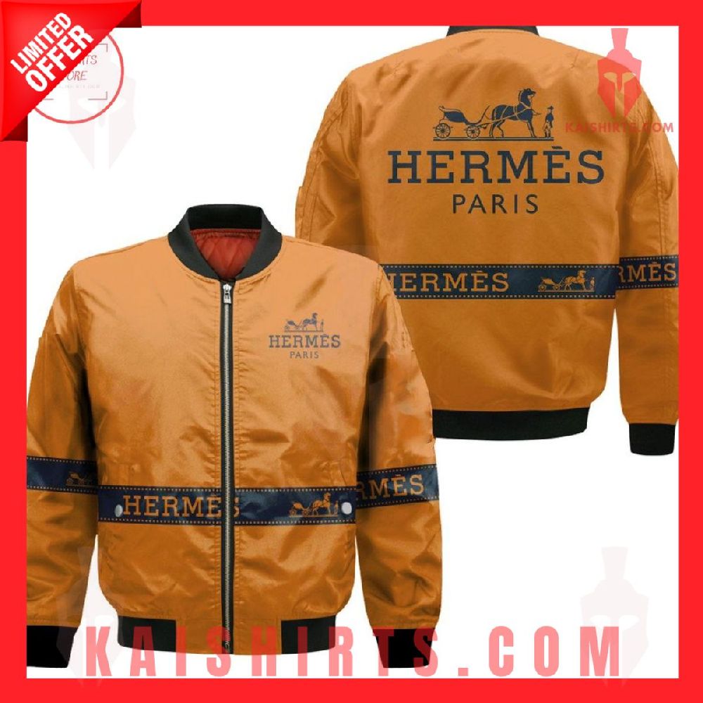 Hermes Paris Luxury Brand Bomber Jacket's Product Pictures - Kaishirts.com