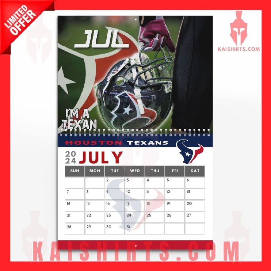 Houston Texans 2024 Wall Hanging Calendar's Product Pictures - Kaishirts.com