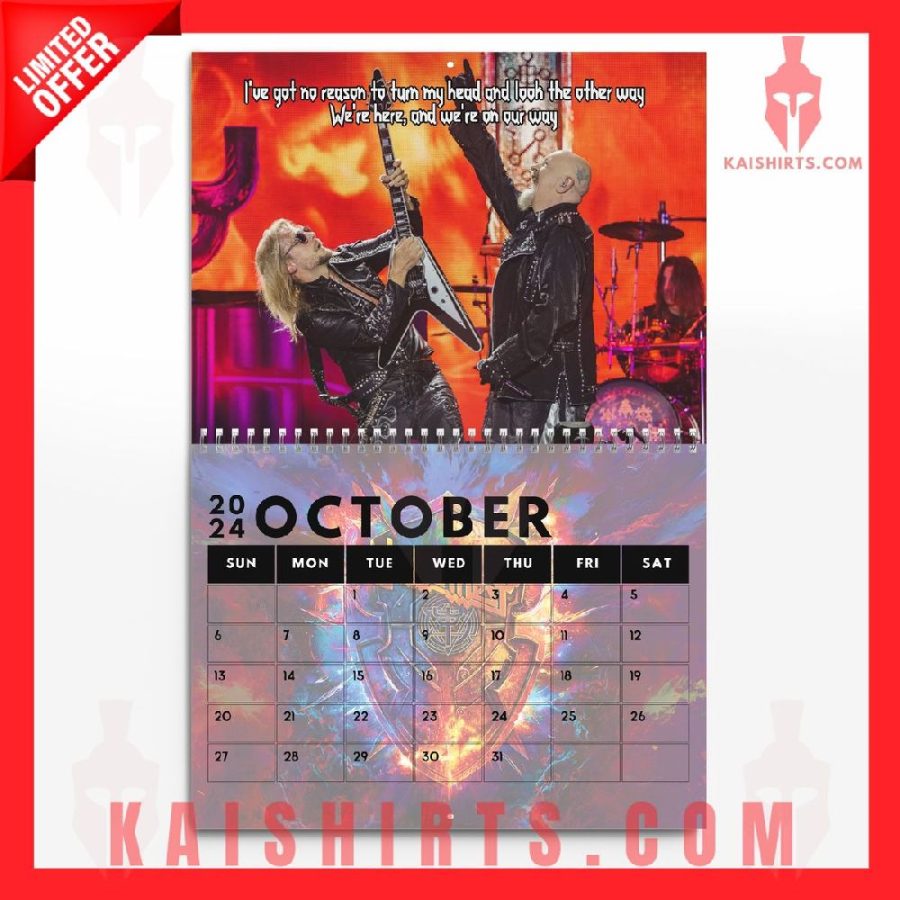 Judas Priest 2024 Wall Hanging Calendar's Product Pictures - Kaishirts.com