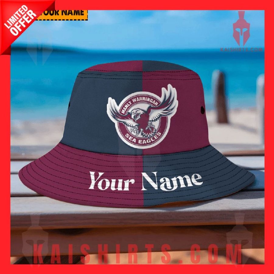 Manly Warringah Sea Eagles NRL Personalized Bucket Hat's Product Pictures - Kaishirts.com