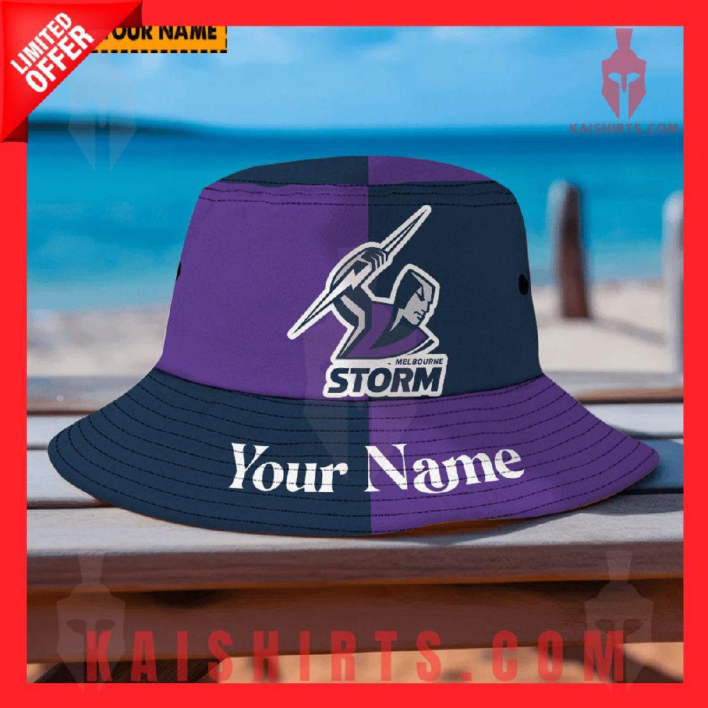 Melbourne Storm NRL Personalized Bucket Hat's Product Pictures - Kaishirts.com