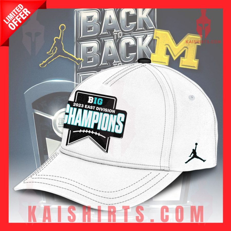Michigan Wolverines Back To Back B.I.G TEN Champions Hoodie Jogger Cap's Product Pictures - Kaishirts.com